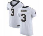 New Orleans Saints #3 Bobby Hebert White Vapor Untouchable Elite Player Football Jersey