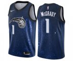 Orlando Magic #1 Tracy Mcgrady Swingman Blue NBA Jersey - City Edition