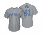 Boston Red Sox #41 Chris Sale Gray 2017 Fathers Day Cool Base Jersey