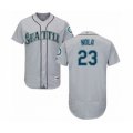 Seattle Mariners #23 Austin Nola Grey Road Flex Base Authentic Collection Baseball Player Jersey