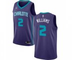 Charlotte Hornets #2 Marvin Williams Authentic Purple Basketball Jersey Statement Edition
