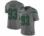 New York Jets #93 Tarell Basham Limited Gray Inverted Legend Football Jersey