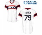 Chicago White Sox #79 Jose Abreu White Alternate Flex Base Authentic Collection Baseball Jersey