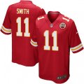 Kansas City Chiefs #11 Alex Smith Game Red Team Color NFL Jersey