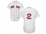 Boston Red Sox #2 Xander Bogaerts White Flexbase Authentic Collection MLB Jersey
