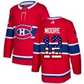 Montreal Canadiens #12 Dickie Moore Authentic Red USA Flag Fashion NHL Jersey