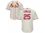 St. Louis Cardinals #25 Dexter Fowler Replica Cream Alternate Cool Base MLB Jersey