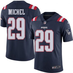 New England Patriots #29 Sony Michel Limited Navy Blue Rush Vapor Untouchable NFL Jersey
