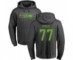 Seattle Seahawks #77 Ethan Pocic Ash One Color Pullover Hoodie