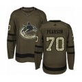Vancouver Canucks #70 Tanner Pearson Authentic Green Salute to Service Hockey Jersey