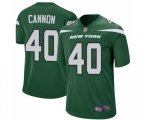 New York Jets #40 Trenton Cannon Game Green Team Color Football Jersey