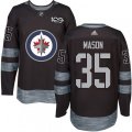 Winnipeg Jets #35 Steve Mason Premier Black 1917-2017 100th Anniversary NHL Jersey