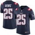 New England Patriots #25 Eric Rowe Limited Navy Blue Rush Vapor Untouchable NFL Jersey