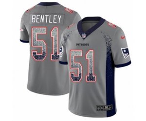 New England Patriots #51 Ja\'Whaun Bentley Limited Gray Rush Drift Fashion NFL Jersey