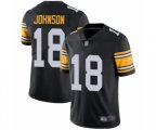 Pittsburgh Steelers #18 Diontae Johnson Black Alternate Vapor Untouchable Limited Player Football Jersey