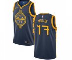 Golden State Warriors #17 Chris Mullin Authentic Navy Blue Basketball Jersey - City Edition