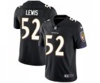 Baltimore Ravens #52 Ray Lewis Black Alternate Vapor Untouchable Limited Player Football Jersey