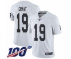 Oakland Raiders #19 Ryan Grant White Vapor Untouchable Limited Player 100th Season Football Jersey