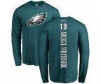 Philadelphia Eagles #19 JJ Arcega-Whiteside Green Backer Long Sleeve T-Shirt