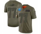 Los Angeles Chargers #77 Forrest Lamp Limited Camo 2019 Salute to Service Football Jersey