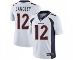 Denver Broncos #12 Brendan Langley White Vapor Untouchable Limited Player Football Jersey