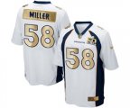 Denver Broncos #58 Von Miller Game White Super Bowl 50 Collection Football Jersey
