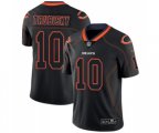 Chicago Bears #10 Mitchell Trubisky Limited Lights Out Black Rush Football Jersey