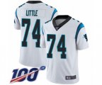Carolina Panthers #74 Greg Little White Vapor Untouchable Limited Player 100th Season Football Jersey