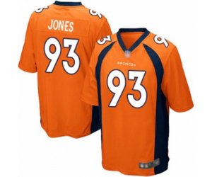 Denver Broncos #93 Dre\'Mont Jones Game Orange Team Color Football Jersey