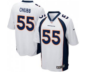 Denver Broncos #55 Bradley Chubb Game White Football Jersey