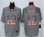 Denver Broncos #12 Paxton Lynch USA Flag Fashion Gray Elite Jerseys