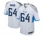 Tennessee Titans #64 Nate Davis Game White Football Jersey