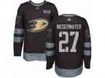 Adidas Anaheim Ducks #27 Scott Niedermayer Authentic Black 1917-2017 100th Anniversary NHL Jersey