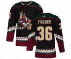 Arizona Coyotes #36 Christian Fischer Premier Black Alternate Hockey Jersey
