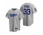 Los Angeles Dodgers David Price Gray 2020 World Series Replica Jersey