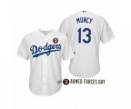 2019 Armed Forces Day Max Muncy Los Angeles Dodgers White Jersey