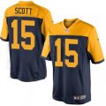 Green Bay Packers #15 JK Scott Limited Navy Blue Alternate NFL Jersey