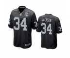 Las Vegas Raiders #34 Bo Jackson Black 2020 Inaugural Season Game Jersey