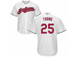 Cleveland Indians #25 Jim Thome Authentic White Home Cool Base MLB Jersey