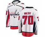 Washington Capitals #70 Braden Holtby Fanatics Branded White Away Breakaway NHL Jersey