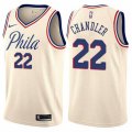 Philadelphia 76ers #22 Wilson Chandler Swingman Cream NBA Jersey - City Edition