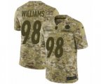 Pittsburgh Steelers #98 Vince Williams Limited Camo 2018 Salute to Service NFL Jersey