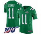 New York Jets #11 Robby Anderson Limited Green Rush Vapor Untouchable 100th Season Football Jersey