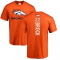 Denver Broncos #22 Tramaine Brock Orange Backer T-Shirt