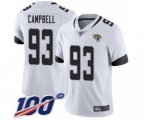 Jacksonville Jaguars #93 Calais Campbell White Vapor Untouchable Limited Player 100th Season Football Jersey