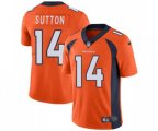 Denver Broncos #14 Courtland Sutton Orange Team Color Vapor Untouchable Limited Player Football Jersey