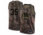 Golden State Warriors #35 Kevin Durant Swingman Camo Realtree Collection Basketball Jersey