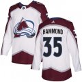 Colorado Avalanche #35 Andrew Hammond Authentic White Away NHL Jersey