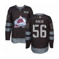 Colorado Avalanche #56 Cale Makar Authentic Black 1917-2017 100th Anniversary NHL Jersey