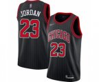 Chicago Bulls #23 Michael Jordan Swingman Black Finished Basketball Jersey - Statement Edition
